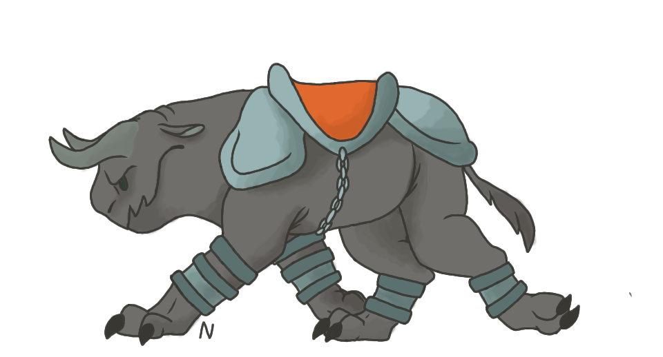 Minecraft Ravager mob by Noxura on DeviantArt