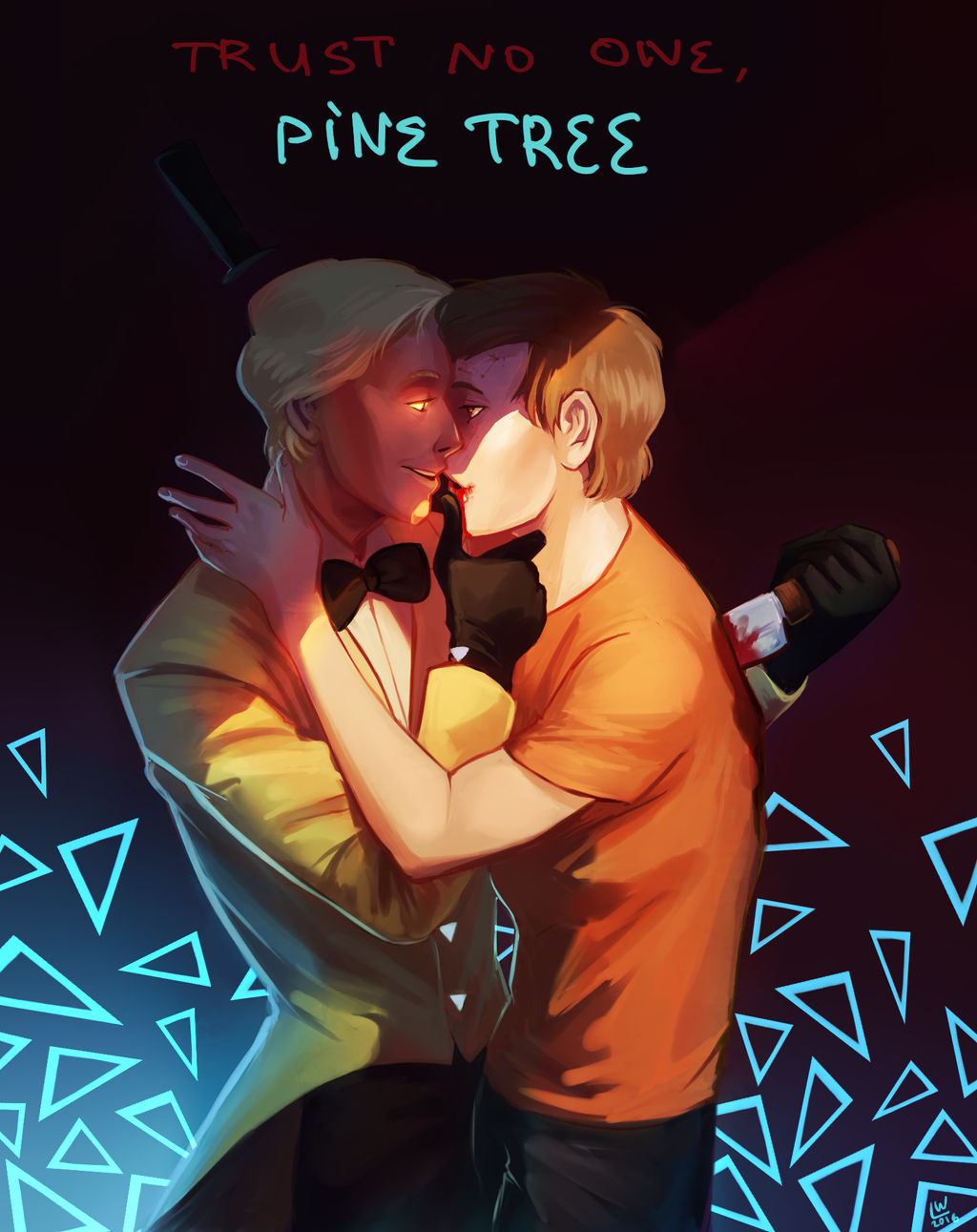 Trust no one, pine tree