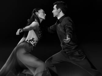 Javier Fernandez and Miki Ando