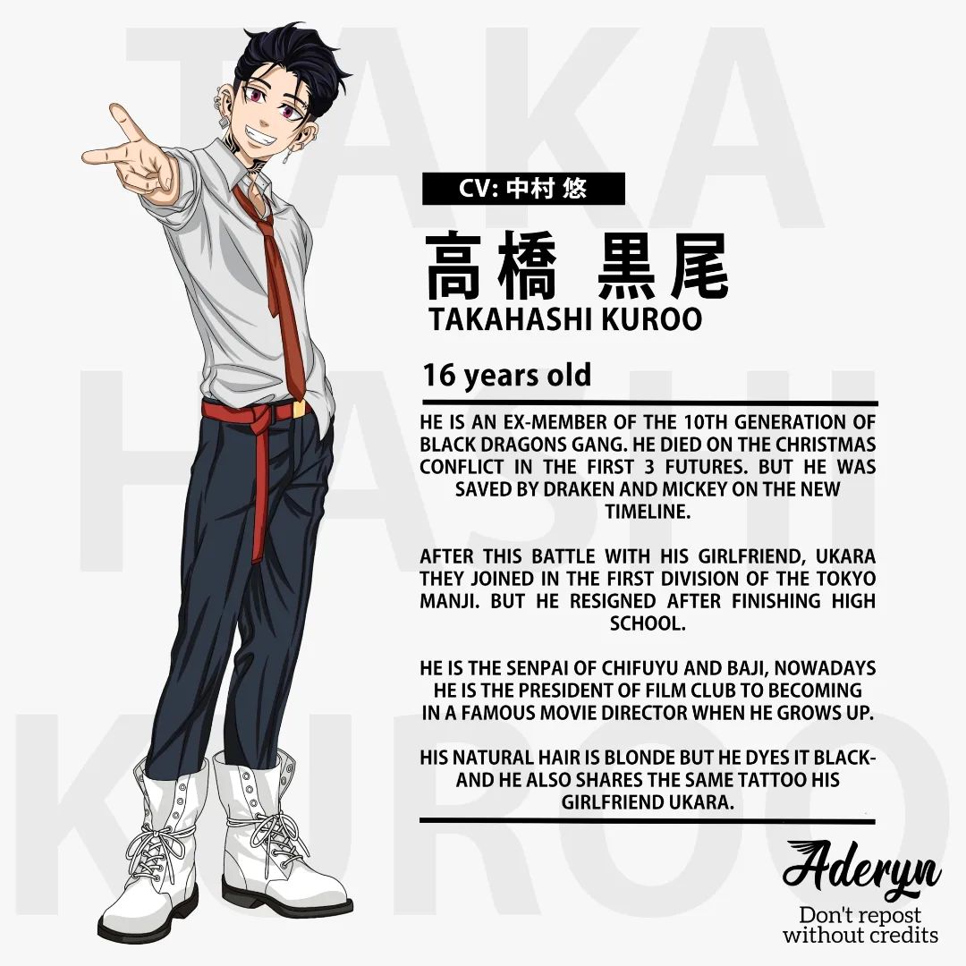 OC reference sheet on TokyoRevengersOCs DeviantArt