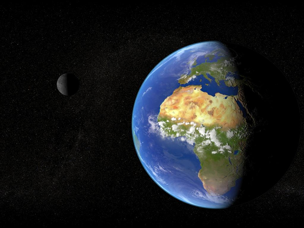 Earth and Moon