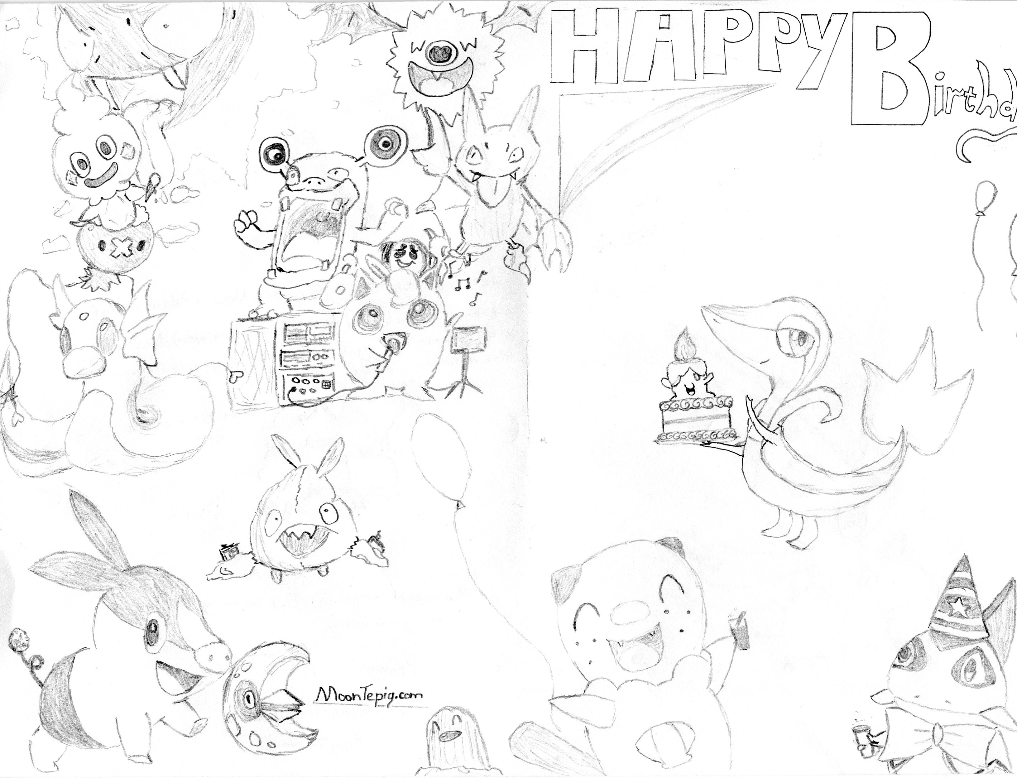Happy Birthday Pokemon xyz by Pikarinaa on DeviantArt