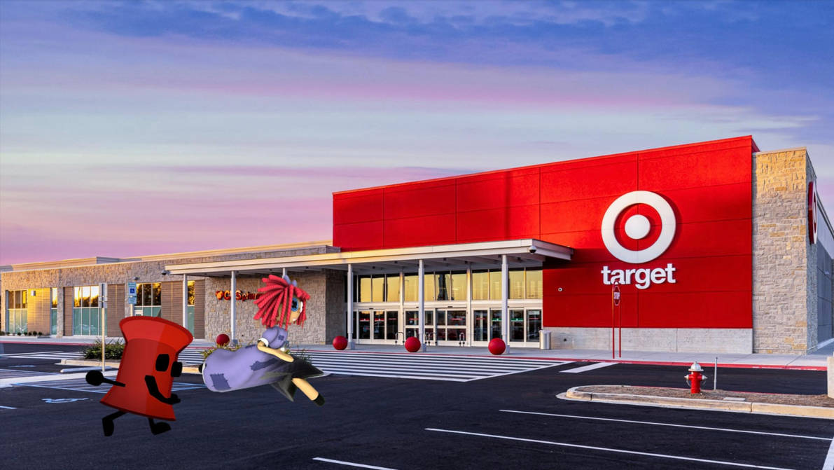 Ragatha and BFDI Pin running to Target by NicoHamm2020 on DeviantArt