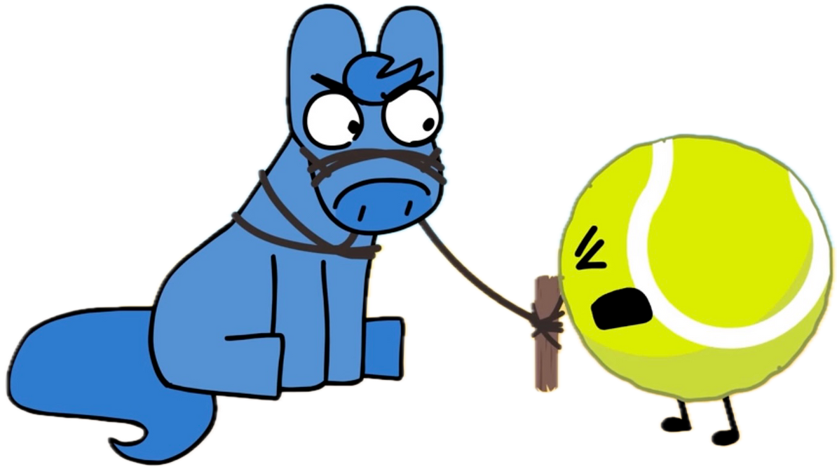 Fourse and Tennis Ball mad at each other by NicoHamm2020 on DeviantArt