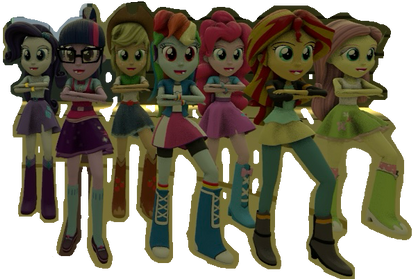 The 3D Mane 7 dancing
