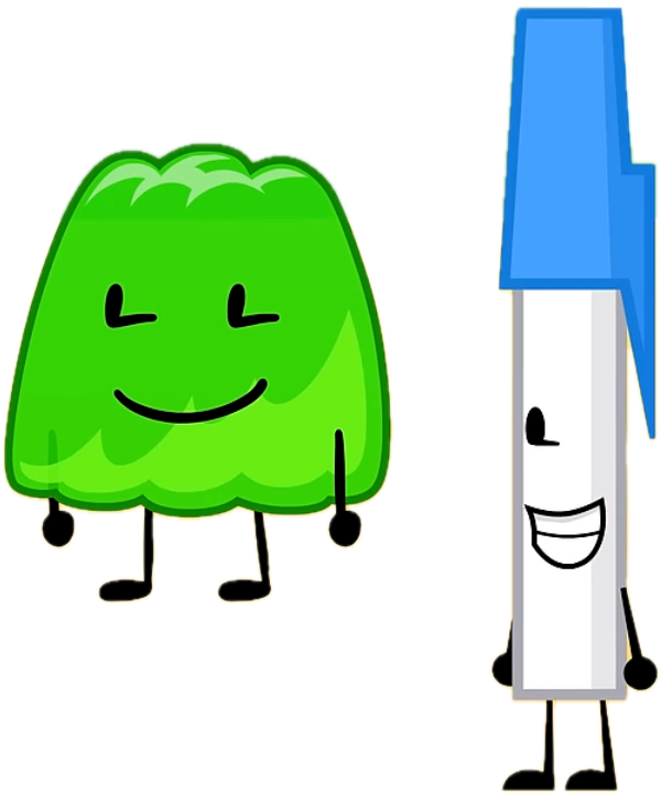 Gelatin and BFDI Pen smiling by NicoHamm2020 on DeviantArt