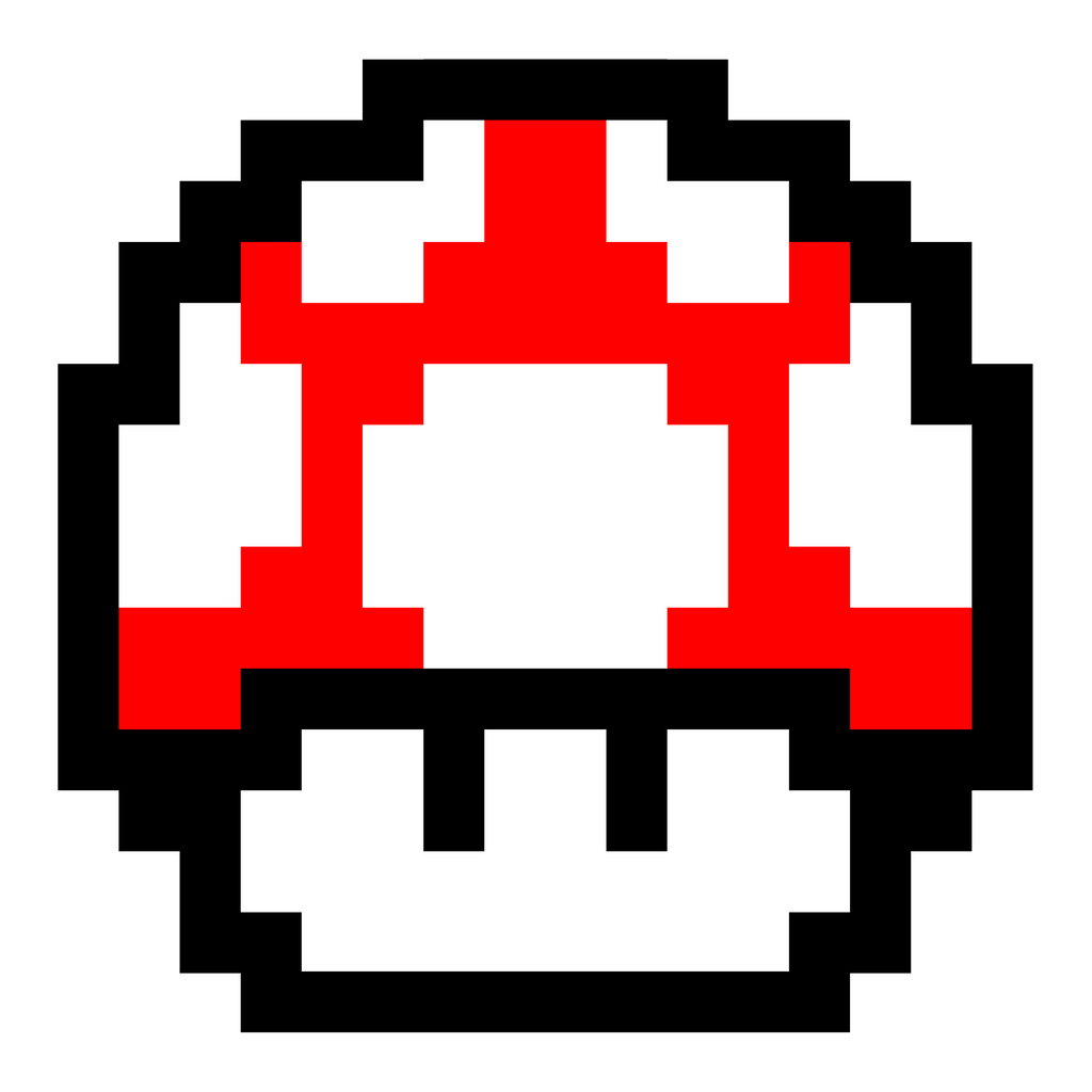 Super Mario Red Mushroom Pixel by KomankK on DeviantArt