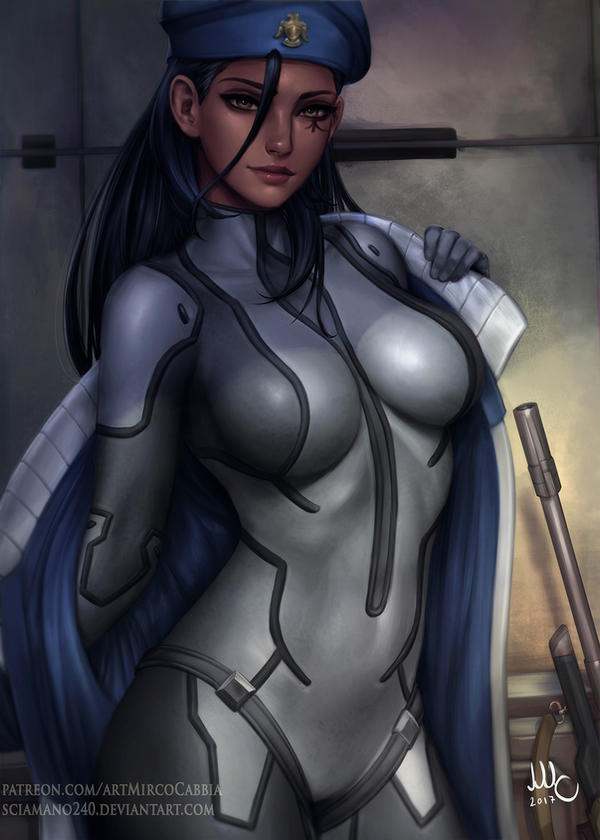 Cpt. Ana Amari - Overwatch (3v) by Sciamano240