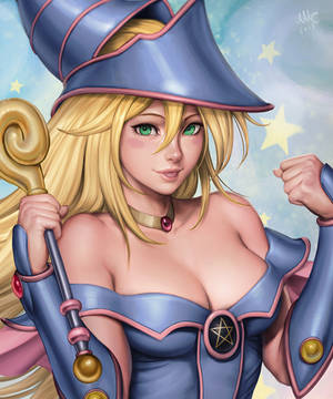 Dark Magician Girl - Yu-Gi-Oh! (close-up) by Sciamano240