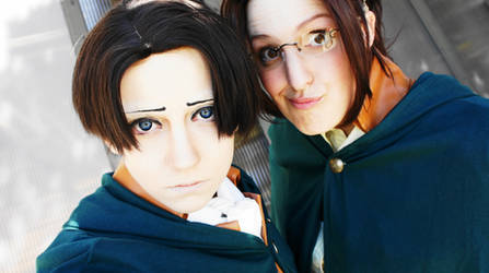 Levi and Hanji - Attack on Titan