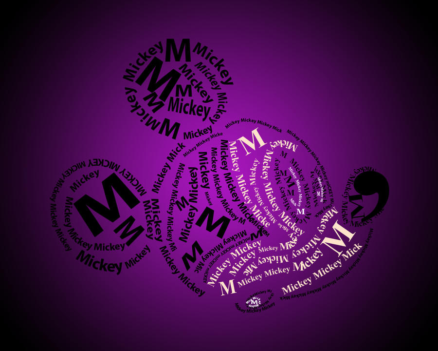 Mickey Mouse Typography by Braaandon on DeviantArt