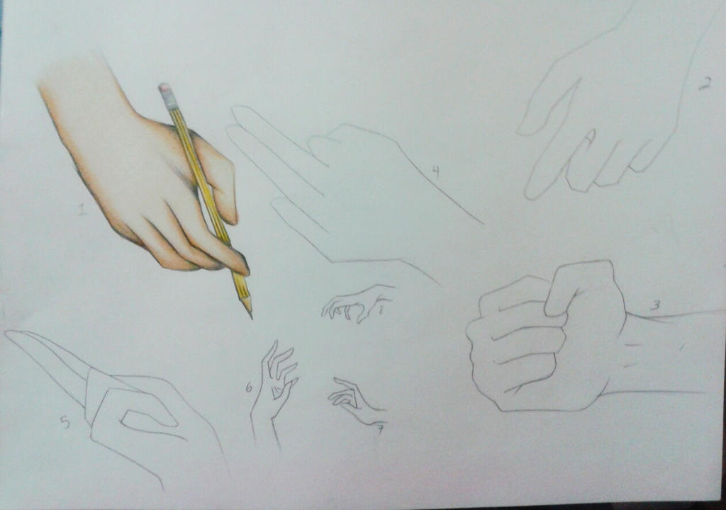 Hand Practce Hand Practice by XeniaStar on DeviantArt