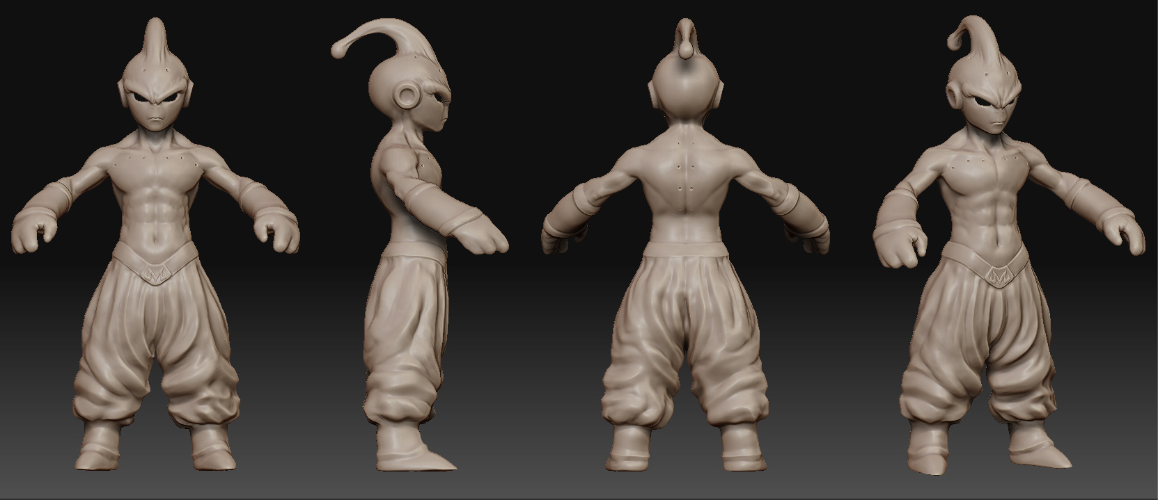 Majibu Evolution MajinBuu Hi res sculpt by leonuts on DeviantArt