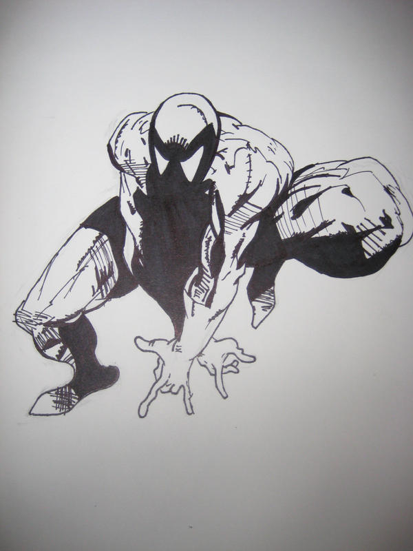 Spiderman black and white by eman92794 on DeviantArt