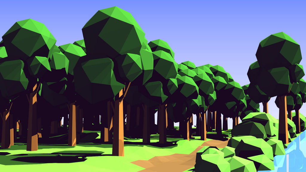 Path Texture Low Poly Low Poly Forest Path by jamesthekiwibird on DeviantArt