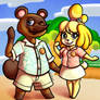 Tom Nook and Isabelle!