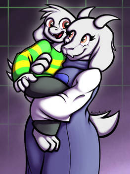 Toriel and Asriel