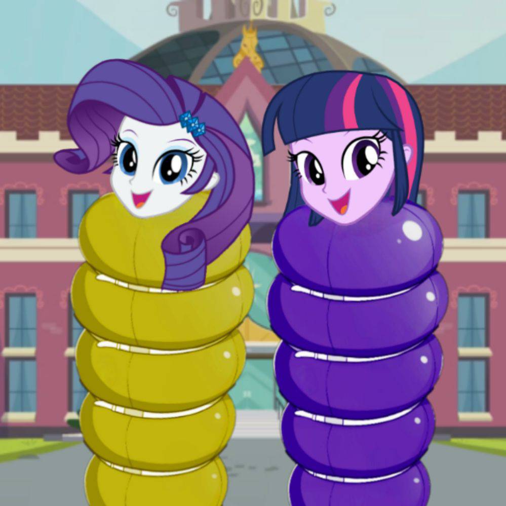 Inflatable Sleepsack Deviantart Rarity and Twilight EqG in Sleepsack eqg by sleepsackandballoon2 on ...