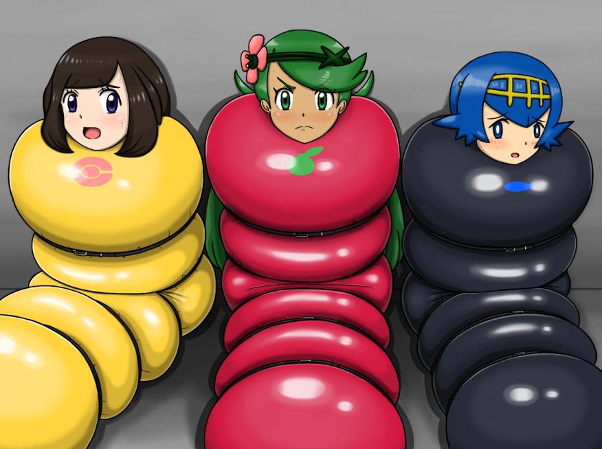 Inflatable Sleepsack Deviantart Lana and friends in sleepsack by sleepsackandballoon2 on DeviantArt