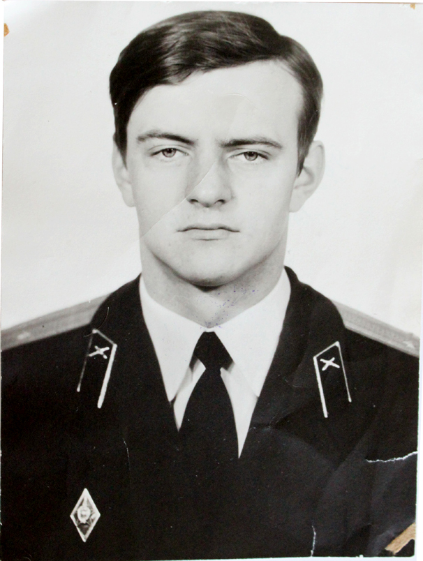 Vintage photo: student soldier