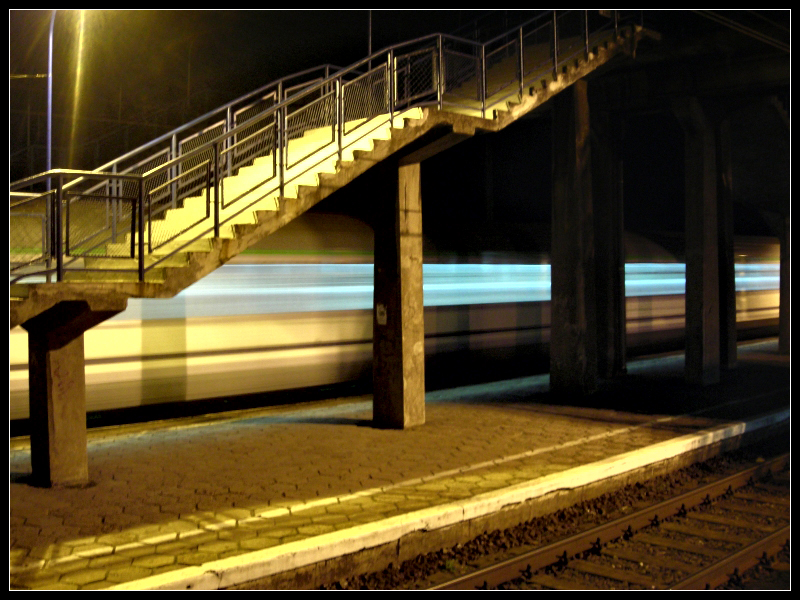 Passing by train