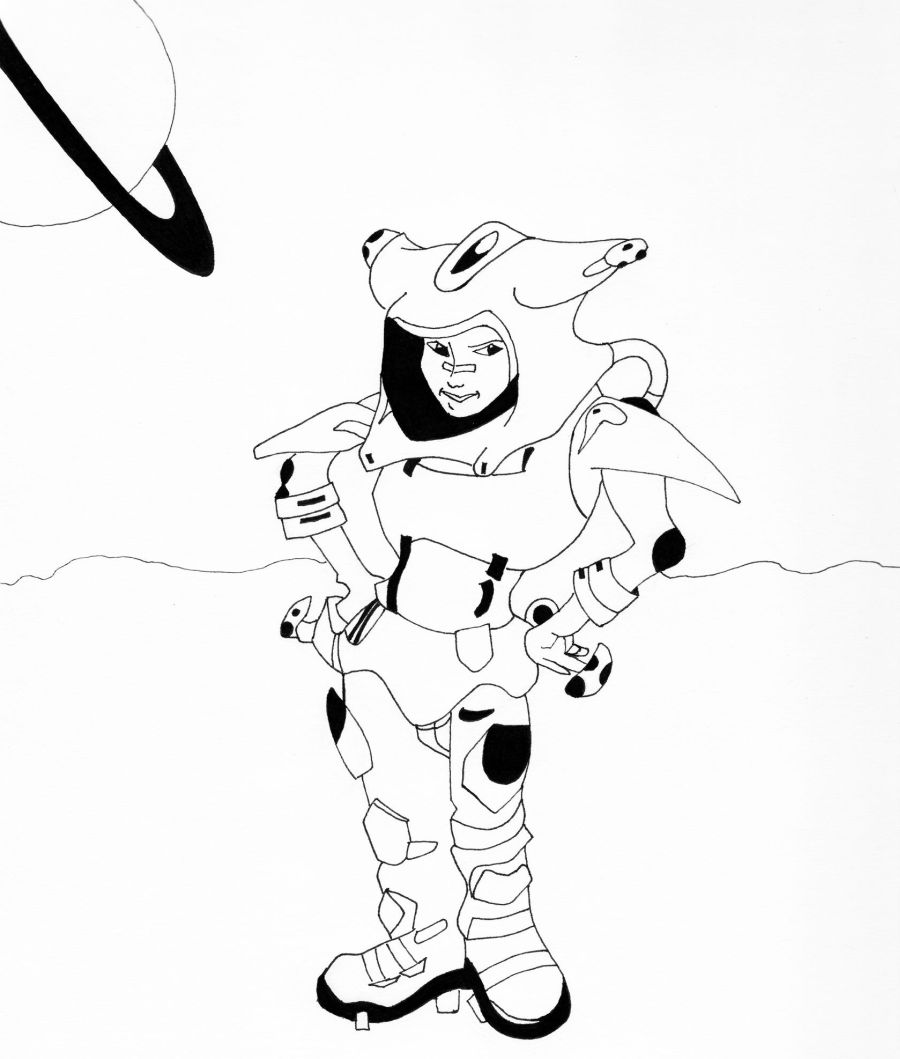 Space Girl Inked