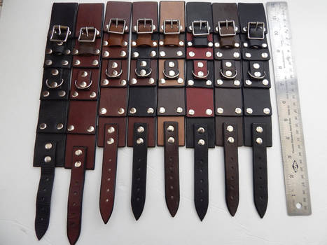 Pirate Rogue Steampunk leather cuffs