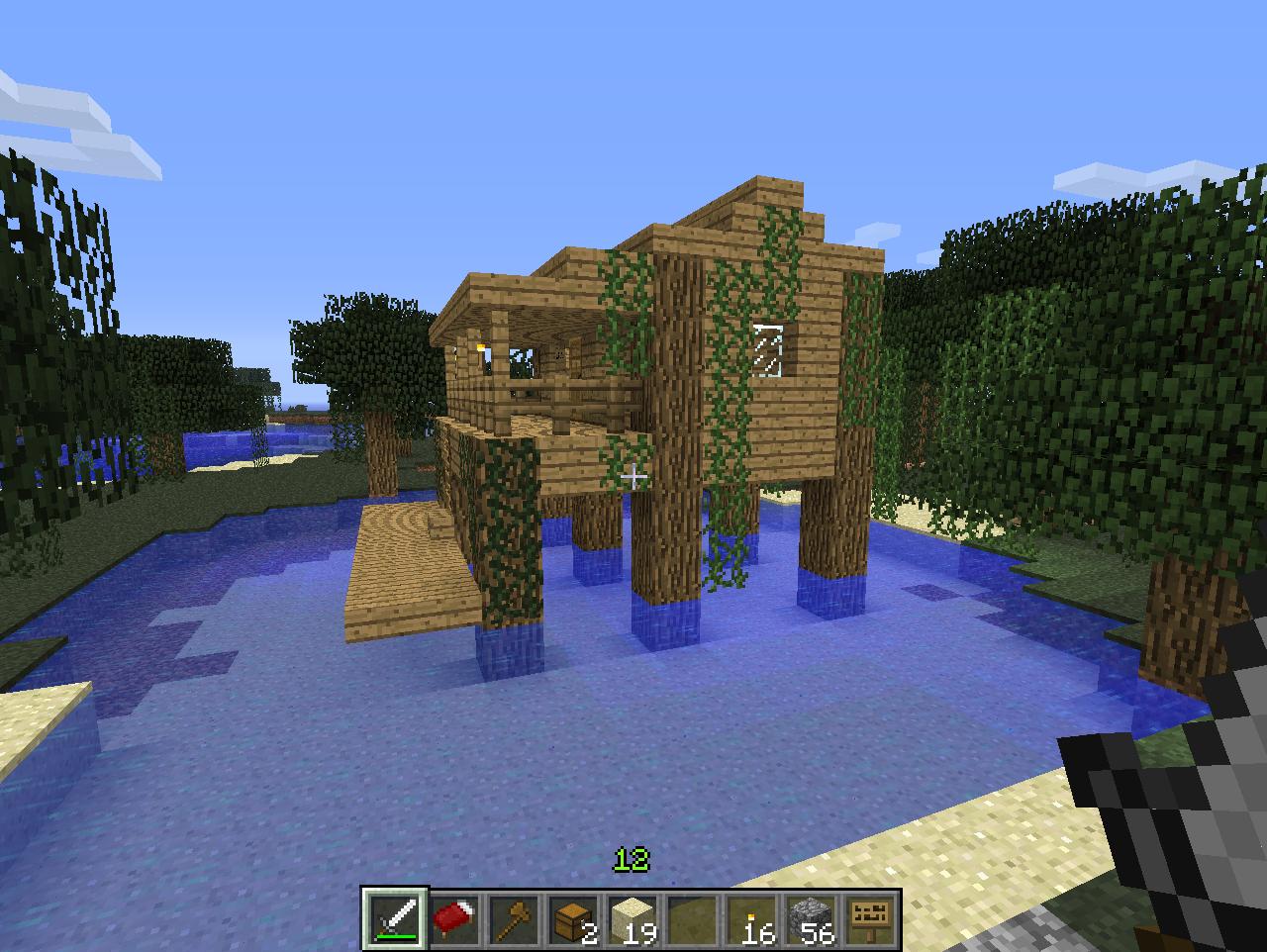 minecraft screenshot swamp shack 1