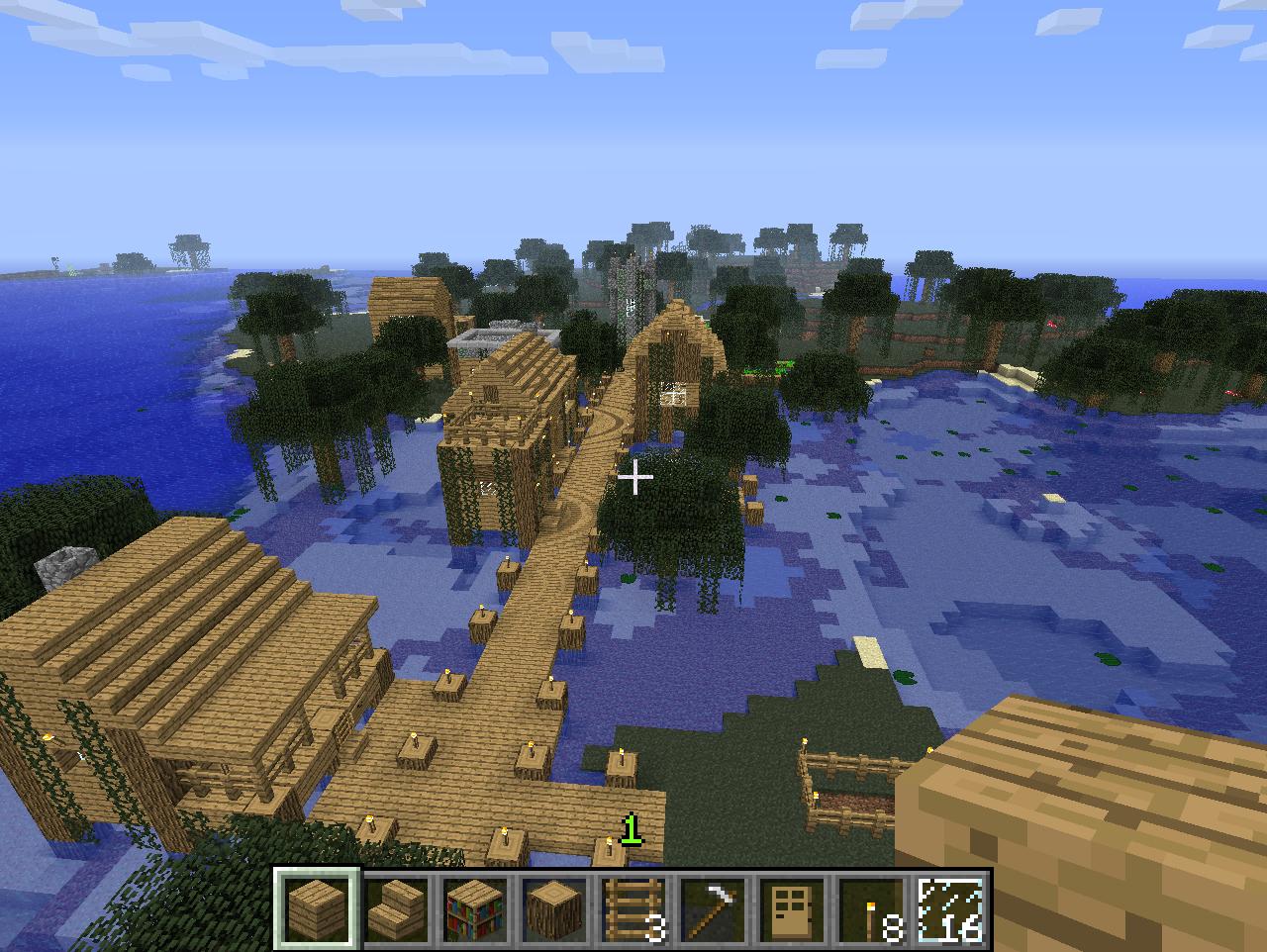 Minecraft screenshot - swamp village 3