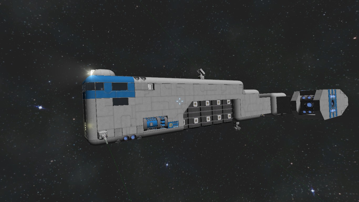 Star Wars style starship