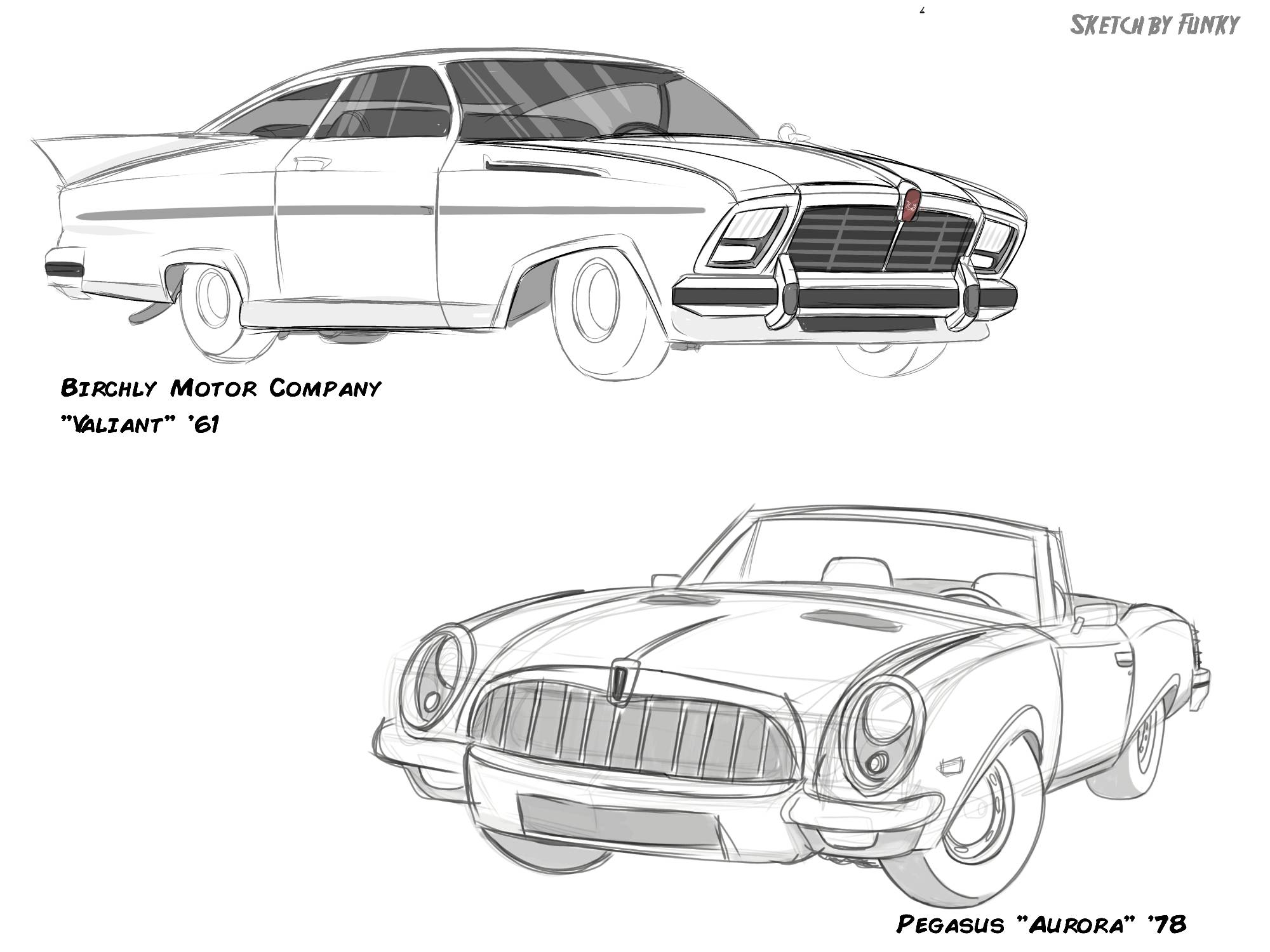 Fictional cars sketch by 0-Funky-0 on DeviantArt