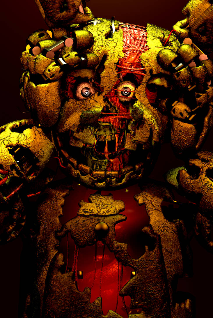 Spring Trap Scared Face Springtrap (new face) by fragosodan on DeviantArt