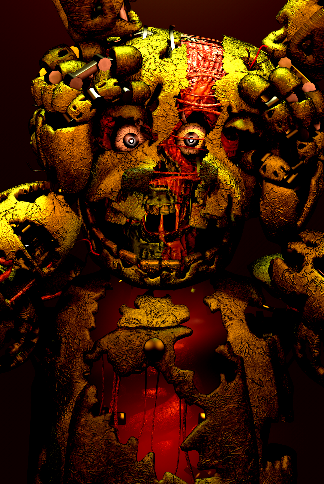 Springtrap (new face) by fragosodan on DeviantArt