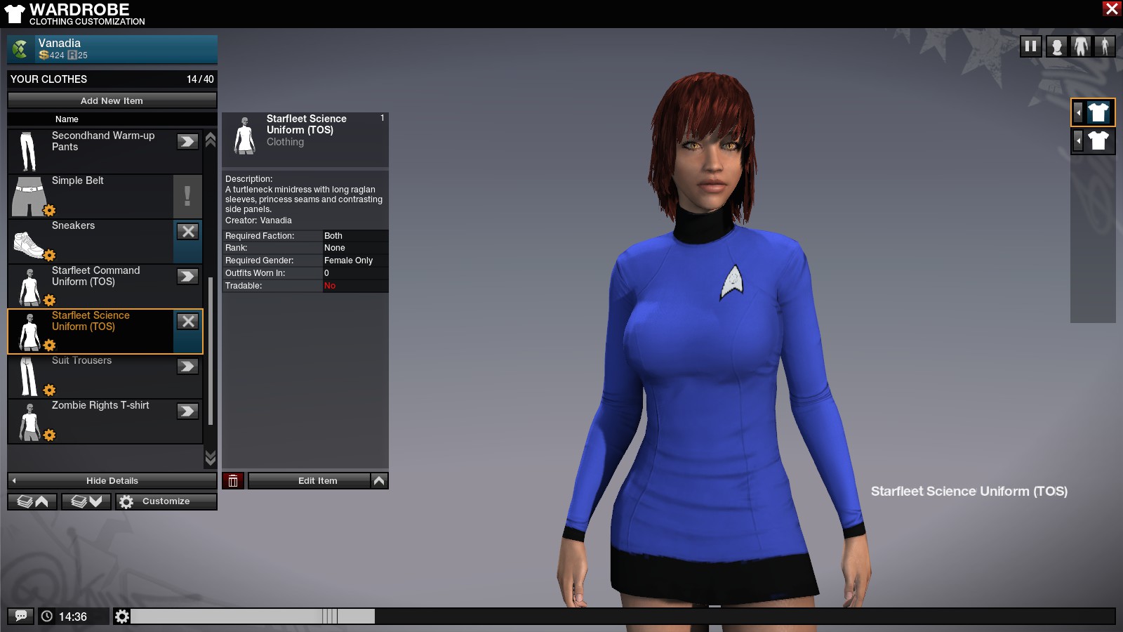 Starfleet Science (F)(TOS)