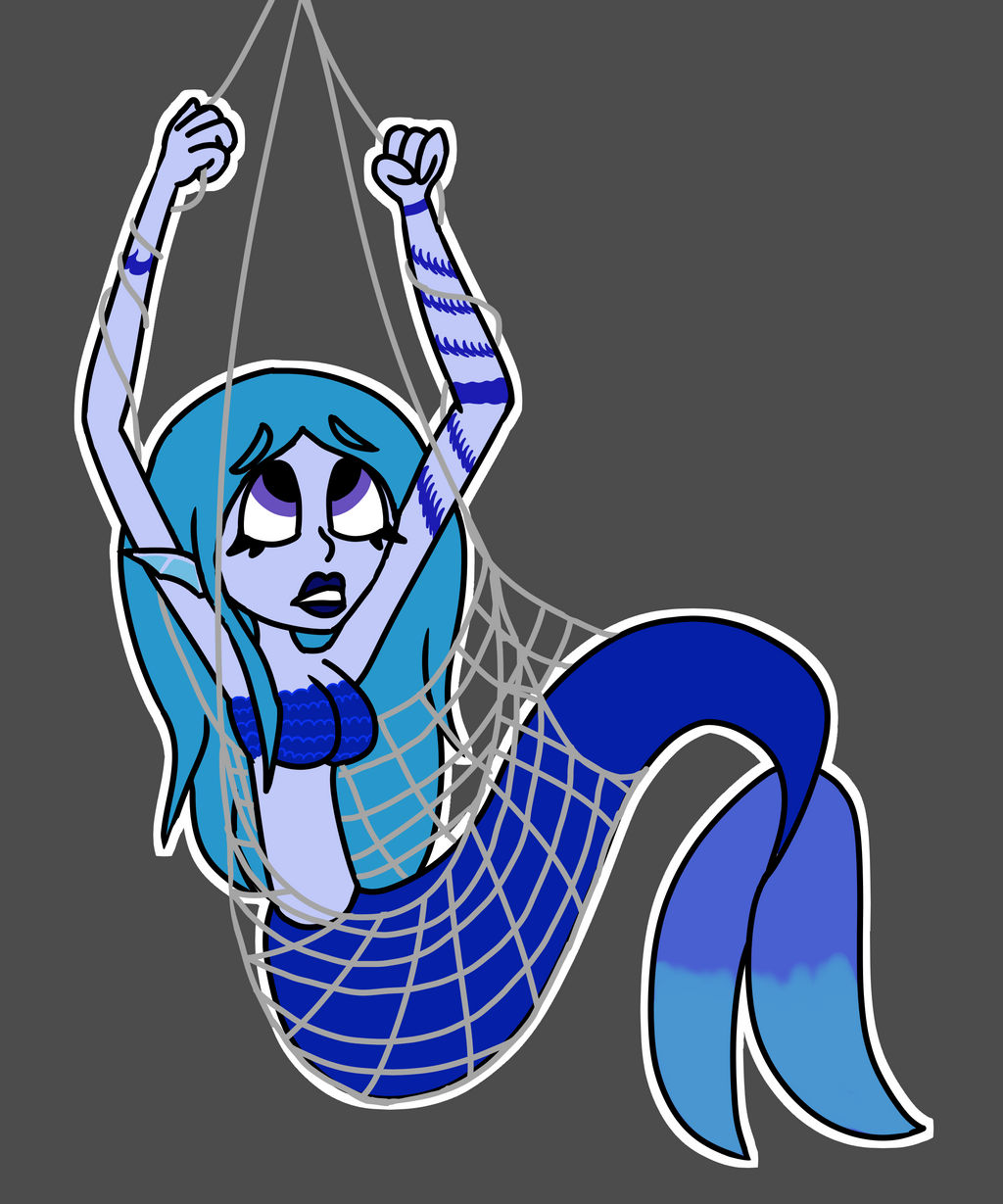 Trapped In A Net - Mermaid Adopt - OTA by IvyBluefire on DeviantArt