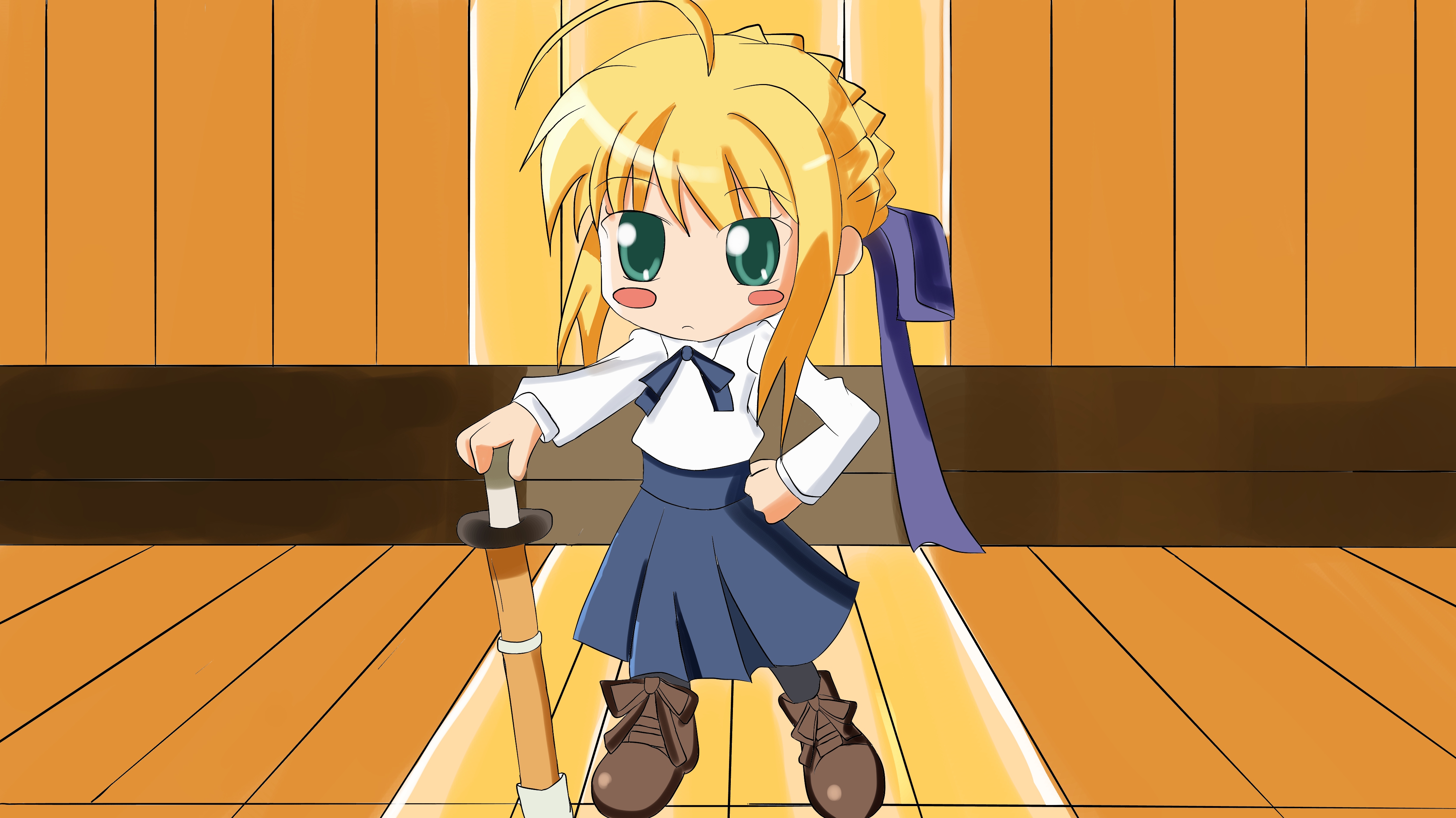 Saber chibi color 1