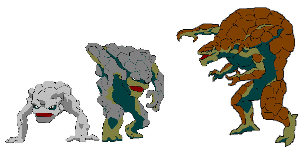Geodude Evolution by theFingers on DeviantArt
