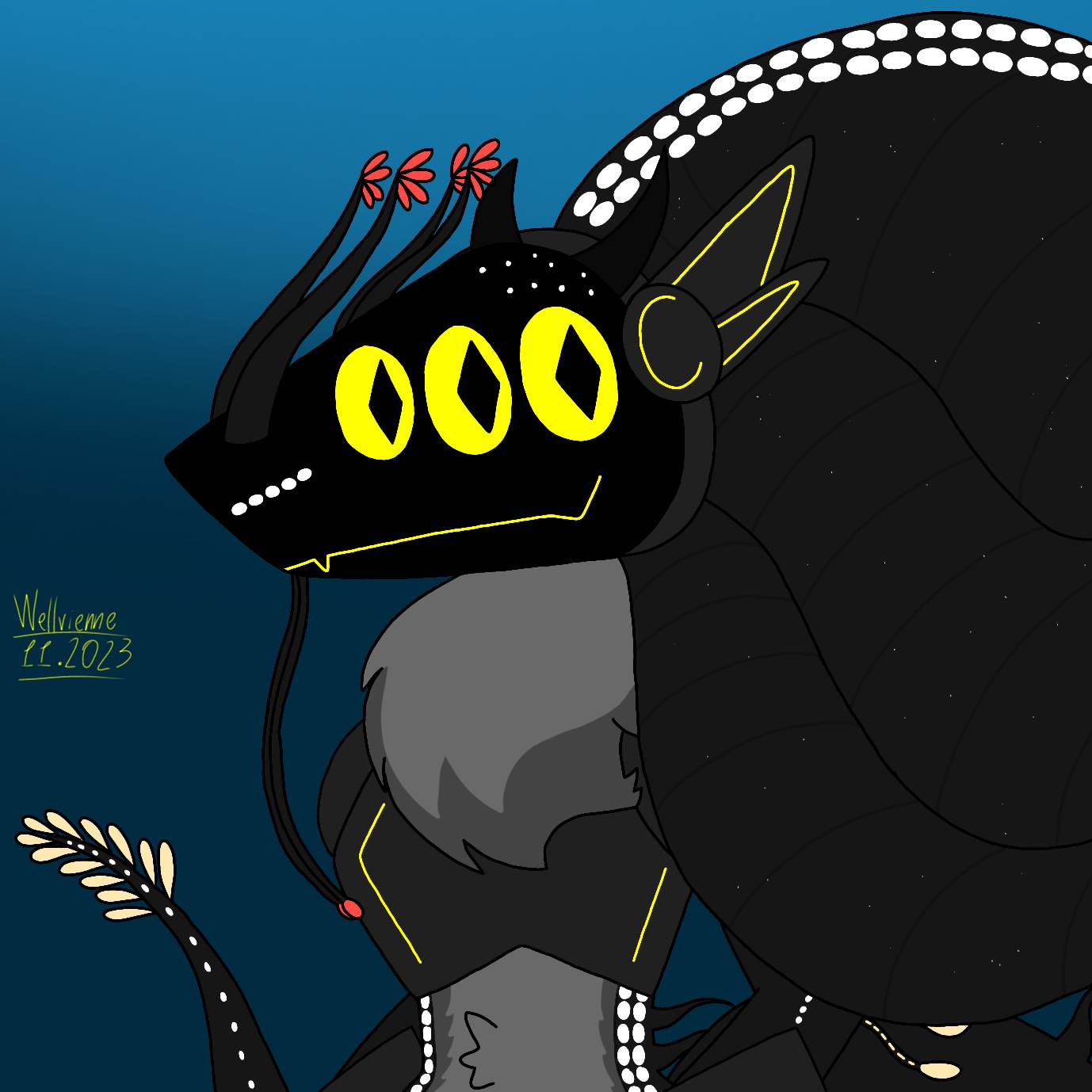 Leviathan Gargnatuan Protogen(OC) by Wellvienne on DeviantArt