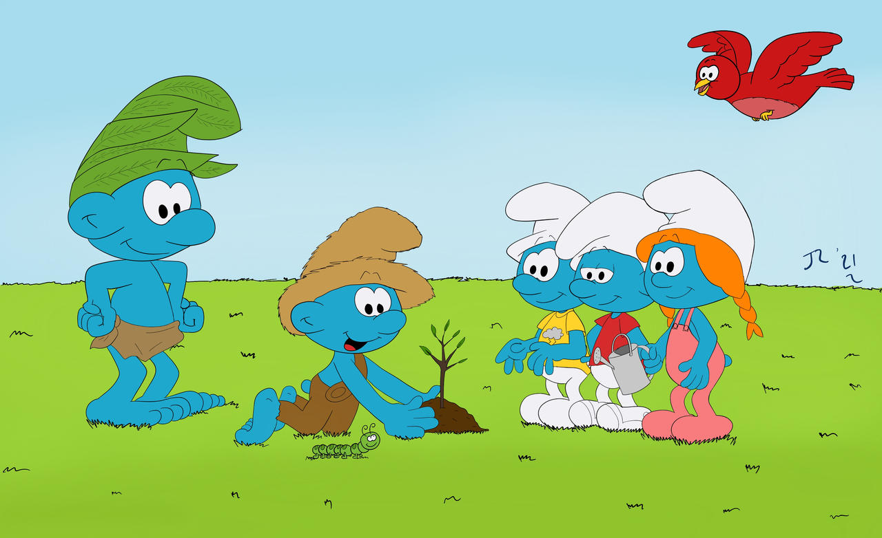 Earthlings and Smurflings by diesel10joseph567 on DeviantArt