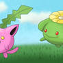 Pokemon: Hoppip, Skiploom and Jumpluff