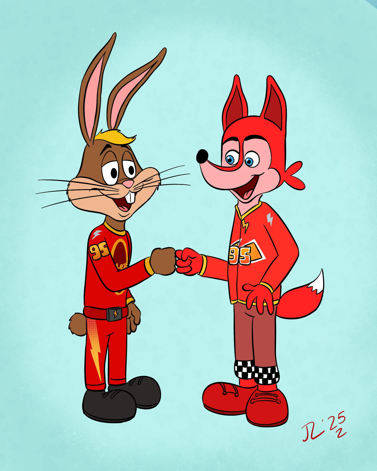 Lightning the Rabbit Meets Lightning the Fox by diesel10joseph567 on ...