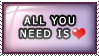 Stamp: All You Need is Love by 8manderz8