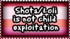 Stamp: Commission - Shota and Loli by Nekromanda