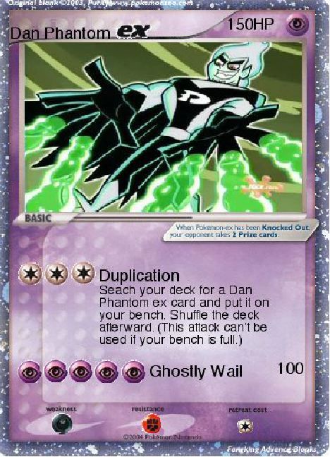 Dan Phantom EX Pokemon Card