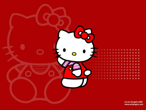 Hello Kitty Wallpaper - Red