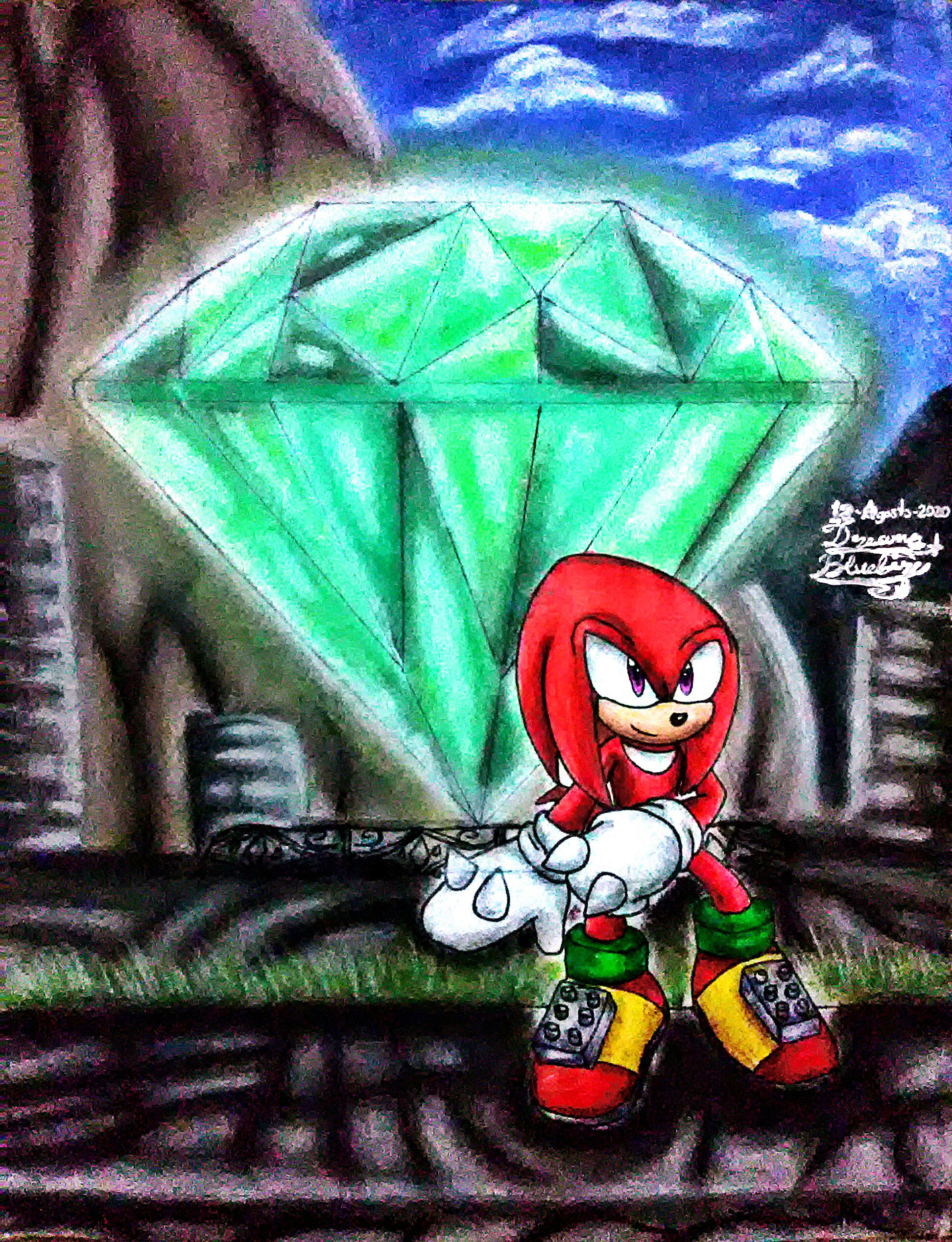 Knuckles The Echidna by DreamsBluefire on DeviantArt