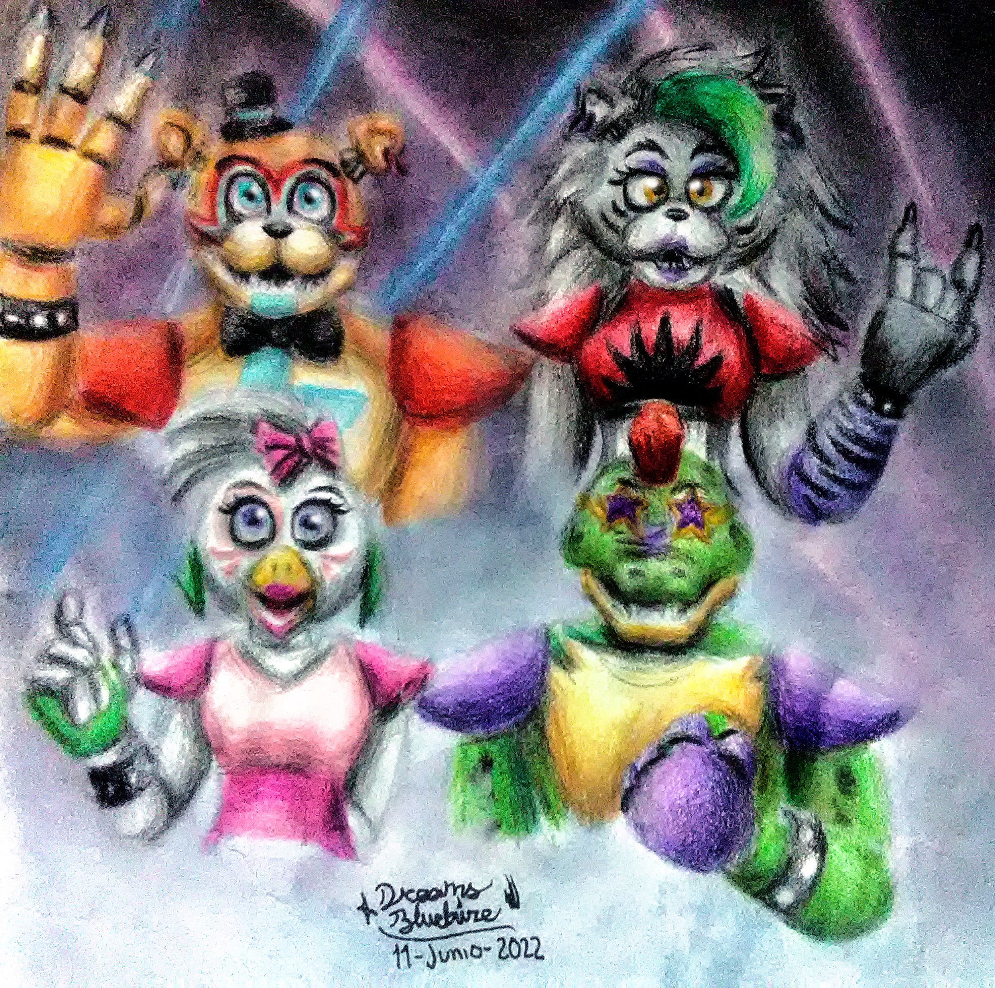 Glamrocks Animatronics Fnaf security breach by CristoLean123 on