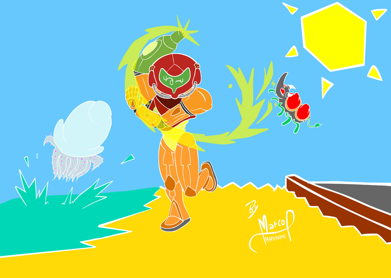 Metroid: Samus in Spain by MarKAnime