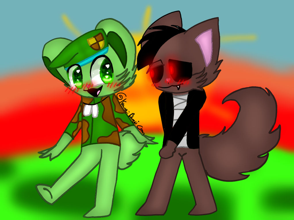 Xeba Flippy x Xeba (Sunset) by KawaiiBambiChan on DeviantArt