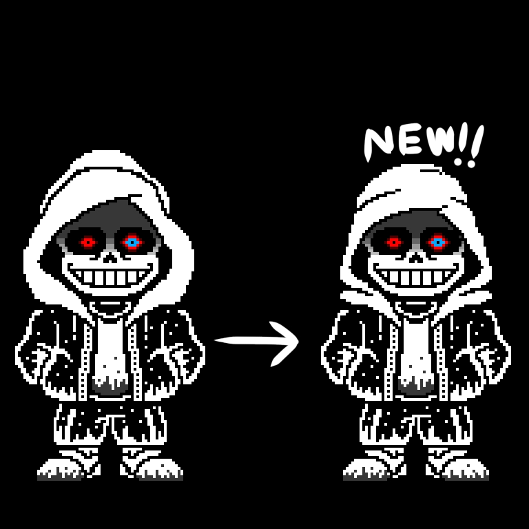 Update Dust!Sans sprite by HailtotheKing107 on DeviantArt